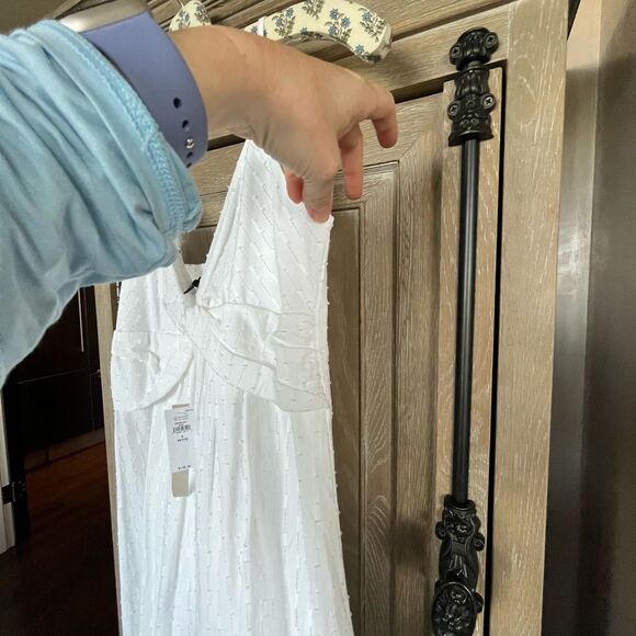 Banana Republic white maxi sundress petite size 8 NEW - Picture 3 of 12